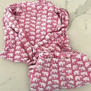 Roller Rabbit Pink Hathi women’s pajama set